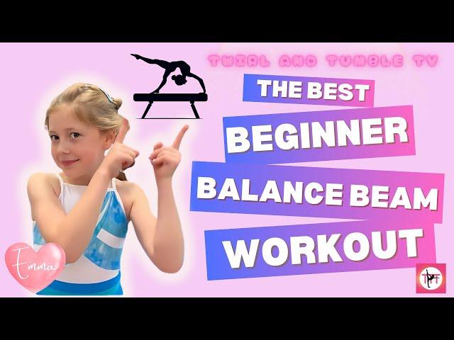  Daily Beginner Balance Beam Workout -  Gymnastics Practice and Warmup #balancebeam #gymnast