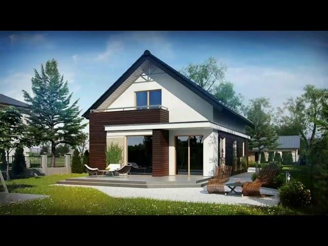 Casa cu mansarda 7,5x13m - super proiect