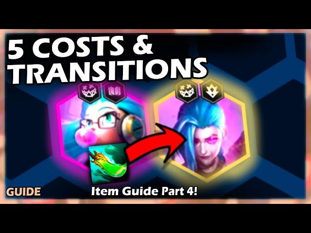 Intro to TFT Items Part 4 - 5 Costs and Late Game Transitions for Beginners!!! | TFT SET 13