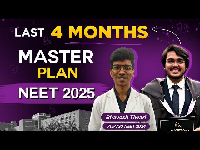 Best 4 Months Realistic Plan for NEET 2025 | REVISION MASTERPLAN| Dr Aman Tilak ft. Bhavesh Tiwari