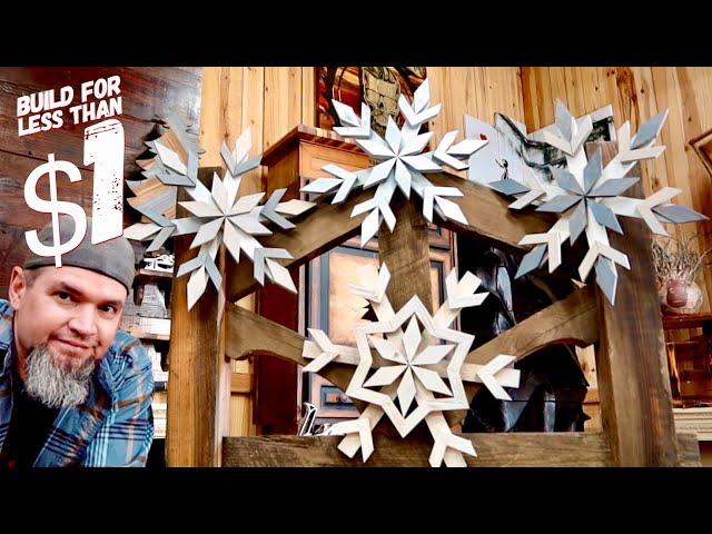 One Picket - 3 Wooden Snowflakes - Make Money Woodworking