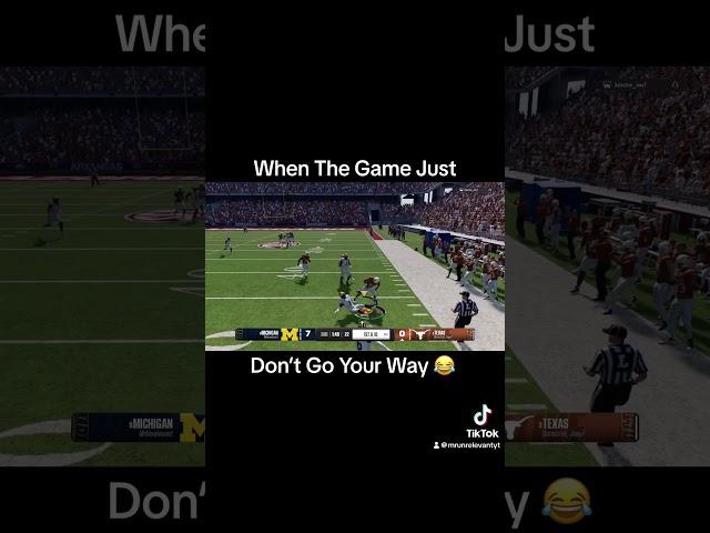 When The Game Just Don’t Go Your Way  #shorts #trending #cfb25 #youtubeshorts #fyp #foryou #clips