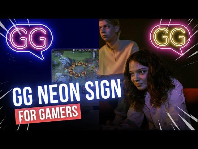 The Best Gaming Light for your Setup | Lumoonosity GG neon sign