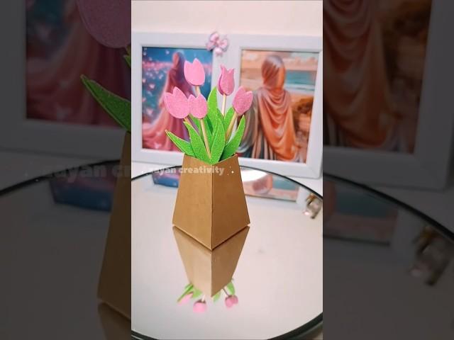 easy flower vase #diy #handmade  #artandcraft #craftyhome #youtubepartner #homedecor #handmadeseller