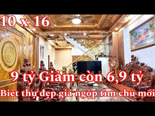 Bán nhà bình dương (866) cực sốc biệt thự đại gia 3 lần giảm giá còn lại 6,9 tỷ thôi