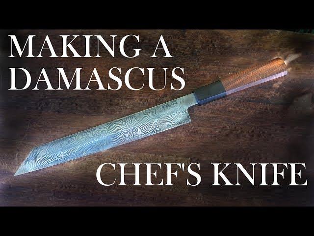 Making a Damascus Kiritsuke (Chef's Knife)