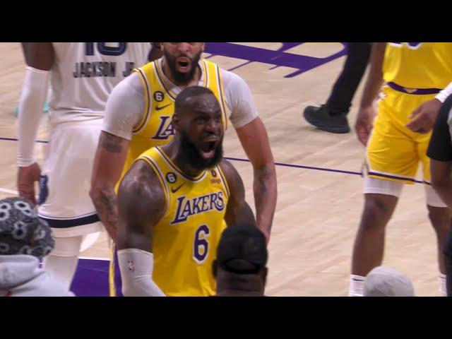 INSANE GAME! Los Angeles Lakers vs Memphis Grizzlies Final Minutes ! 2022-23 NBA Playoffs