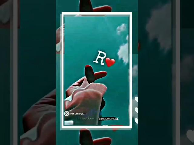 "R" letter WhatsApp status video//shayari status #viral #shorts #shayari #status #youtubeshorts