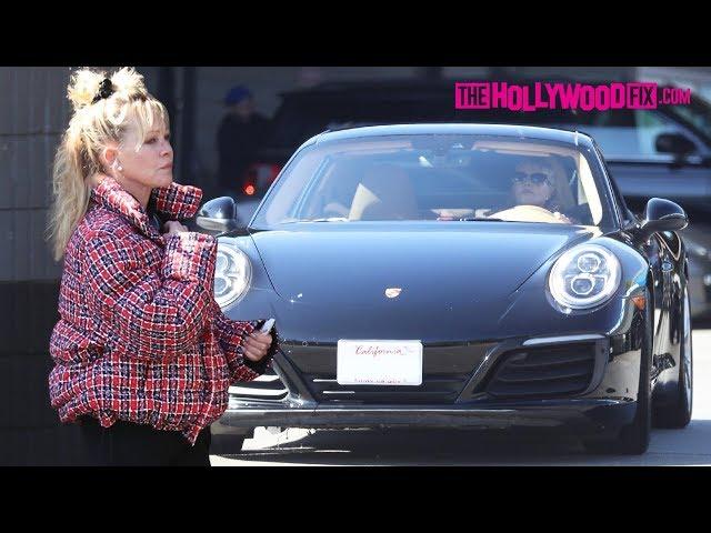 Melanie Griffith Gets Her New Porsche Cleaned At Sunset Car Wash In West Hollywood 2.6.19