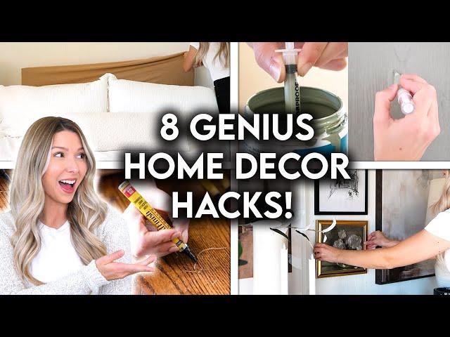 8 GENIUS HOME DECOR HACKS THAT CHANGED MY LIFE | DESIGN HACKS