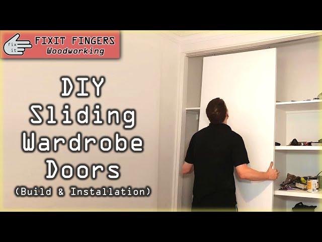 DIY Sliding Wardrobe / Closet Door Build & Installation (Bunnings Cowdroy Door Track)