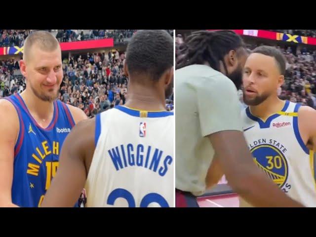 Nikola Jokic LAUGHS in Wiggins' FACE after BIG WIN - Golden State Warriors vs Denver Nuggets game