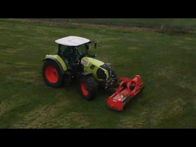 Mulchen mit Claas Arion 660cis+ und Maschio Bisonte mulcher