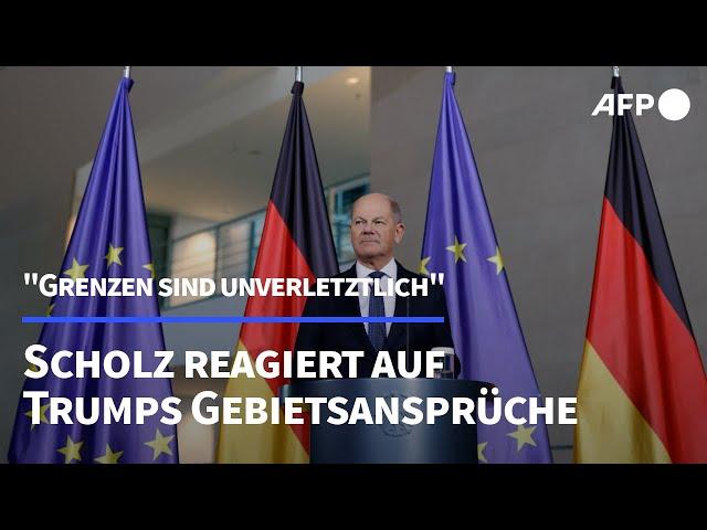 Scholz nach Trump-Äußerung zu Grönland: Grenzen sind unverletzlich | AFP