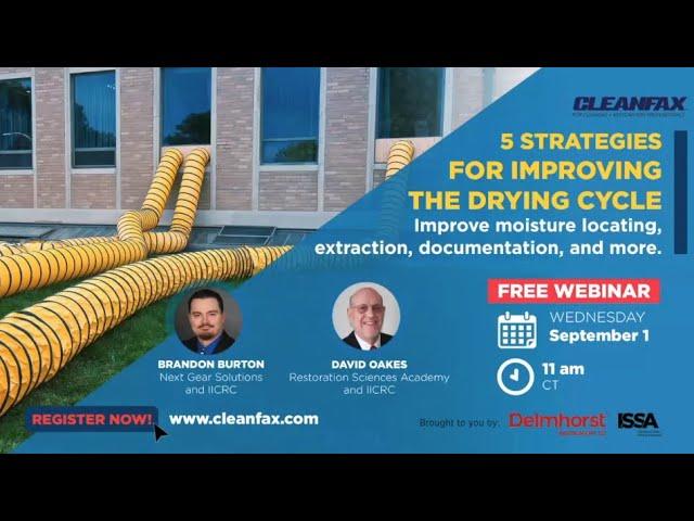 Cleanfax Presents: 5 Strategies for Improving the Drying Cycle