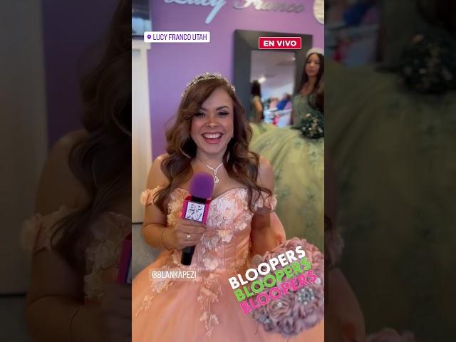 Bloopers de Blanka Pezi en Lucy Franco Utah #westvalleycity #quinceañera #utah #saltlakecity