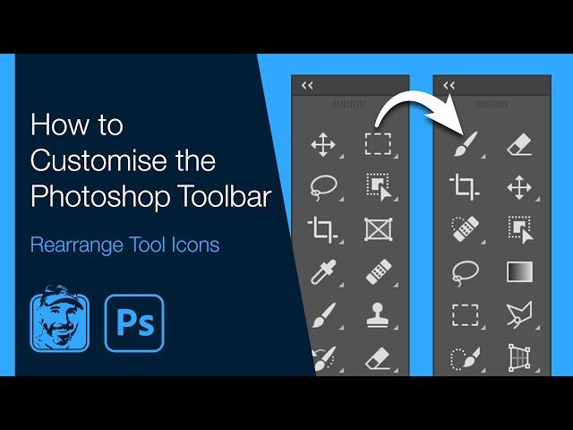 How to Customise Photoshop Toolbar (Rearrange Tool Icons)