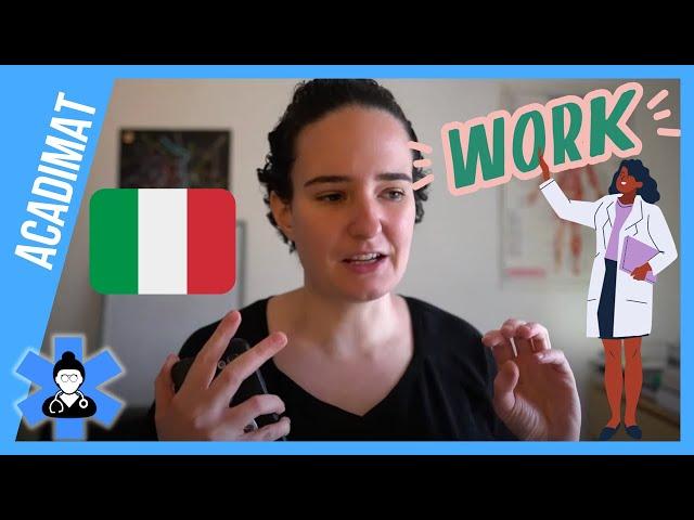 Working Part-time in Italy while Studying Medicine