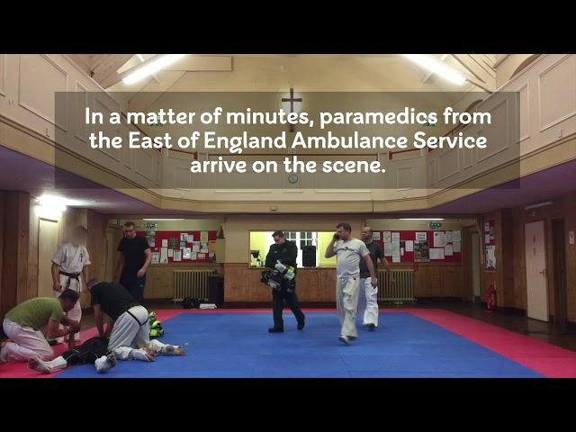 Man suffers cardiac arrest and friend performs CPR to help save his life