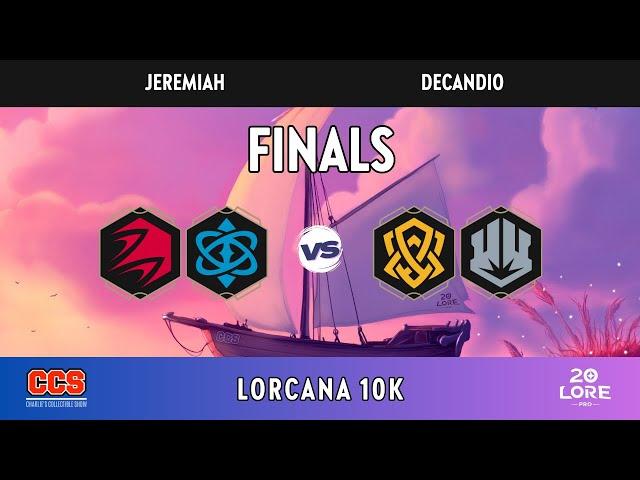 CCS Lorcana 10K FINALS - Jeremiah vs. Decandio Set 6 - DEC