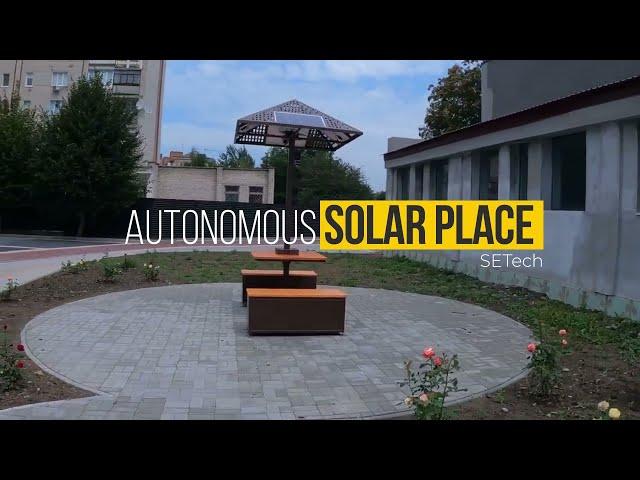 Autonomous solar gazebo - Solar Place - by SETech