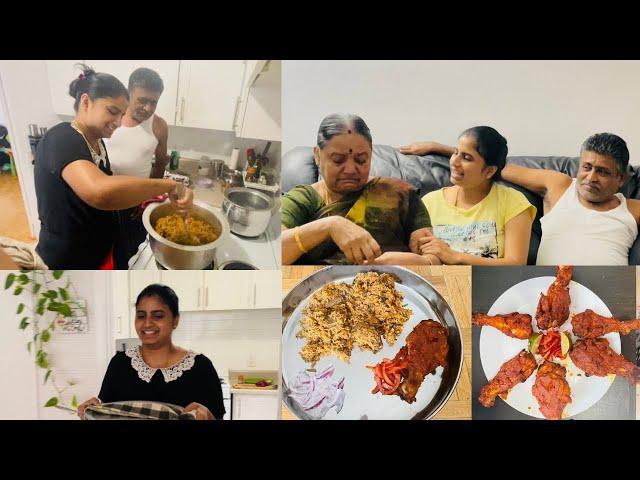 Amma Appa’s Last Weekend in Canada  | Emotional video | I prepared mutton biriyani & Tandoori