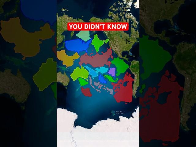 How Many Countries Can You Fit In ?? #shorts #pacific #countries #geography #maps #facts #education