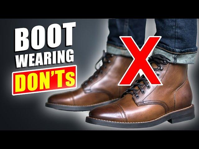 Stop Wearing Boots WRONG! (How to PROPERLY Match Boots: Jeans, Chinos, Pants, Slacks)