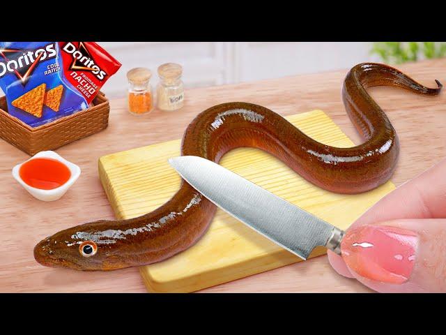 Best Of Doritos Recipe  How To Make Miniature Doritos Eel Fish Fry Recipe  Tina Mini Cooking