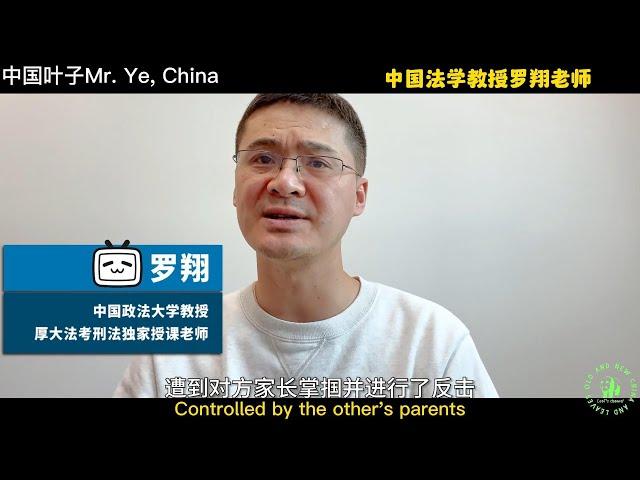 中国法学教授罗翔老师：无辜被人打不能还手？互殴和正当防卫到底有什么分别？（中英字幕）#法律 #中国 #mr