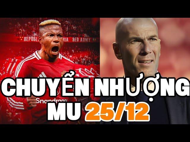 CHUYỂN NHƯỢNG MU 25/12,  ZINDANE PHỚT LỜ, MU NHẮM OSIMHEM ĐỂ THAY HOJLUND, AMORIKM RỜI NHÀ HÁT