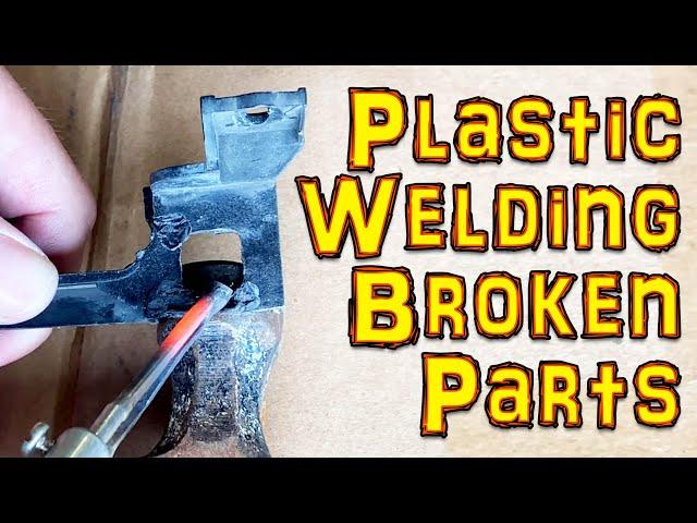 Plastic welding - how to repair broken plastic parts. BMW E46 325Ci Headlight Bracket repair