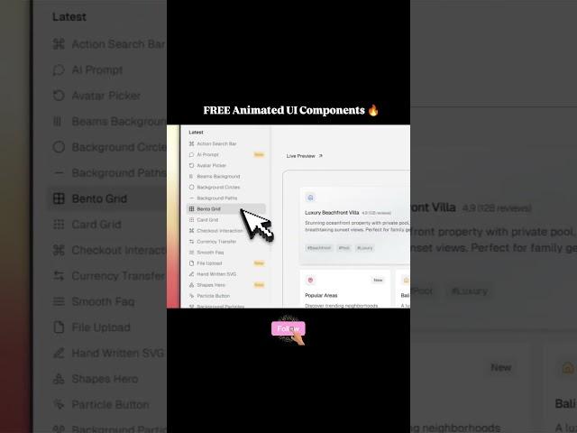 Best Open Source UI Components for Devs | #React #Frontend #WebDev #aitools #app #kokonutui #dev #ai
