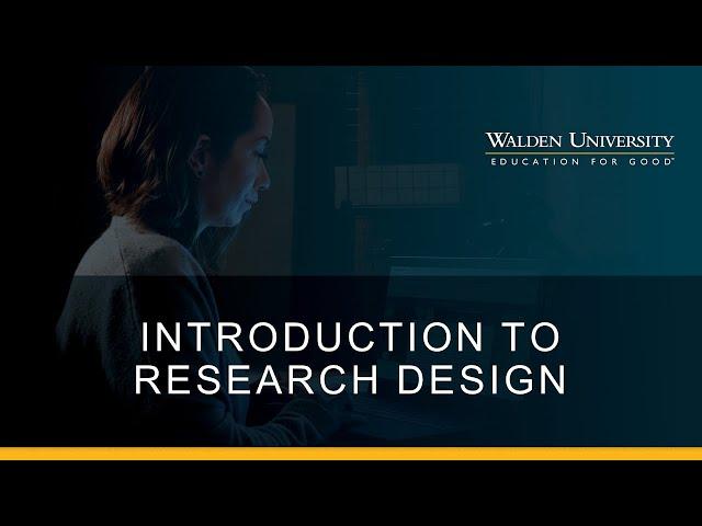 Introduction to Research Design