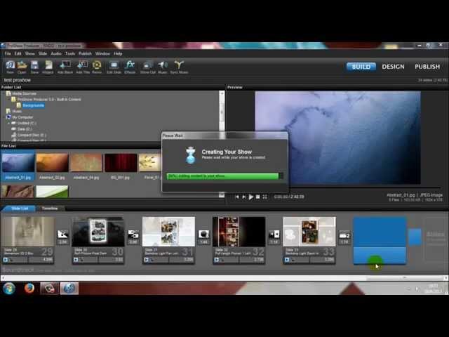 Photodex Proshow Producer 5 How easly make a video with Wizard Tool