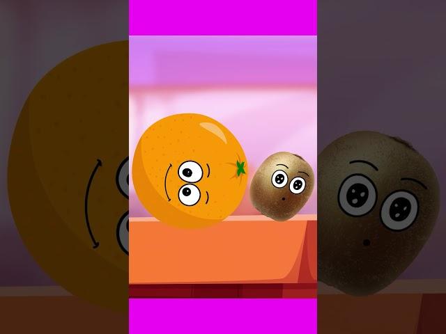 Ten Little Fruits Song | Hokie Pokie Kids Videos | #shorts | №5