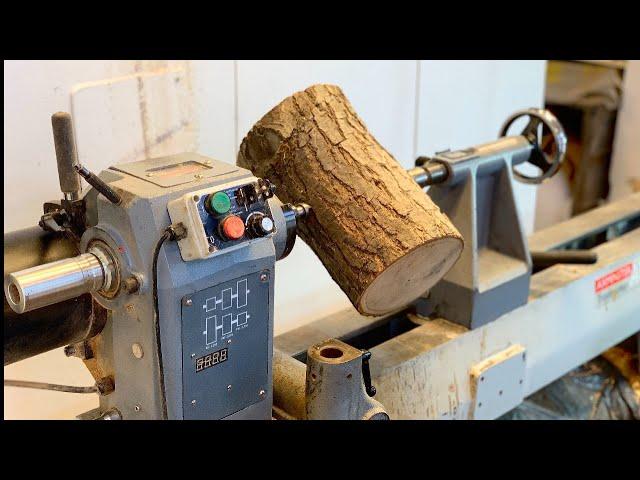 Woodturning  - Log To Bowl (natural edge)