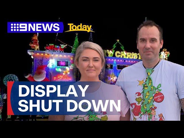 Christmas grinches shut down Brisbane's most famous Christmas light display | 9 News Australia