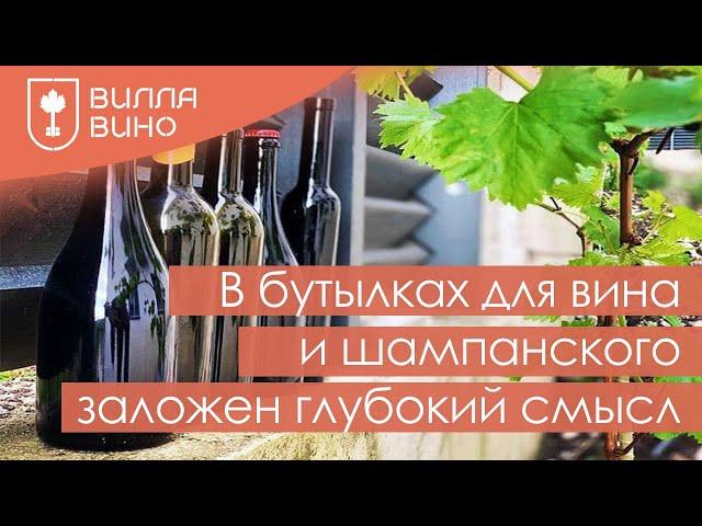В бутылках для Вина  и шампанского заложен глубокий смысл.