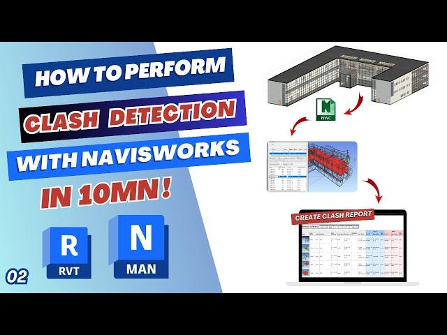 Clash detection tutorial with Navisworks Manage 2023 in 10mn