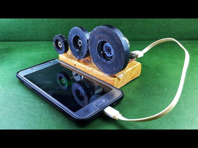 Free Energy Dynamo Mobile Charging Self Running Generator 100% With Magnets At Home