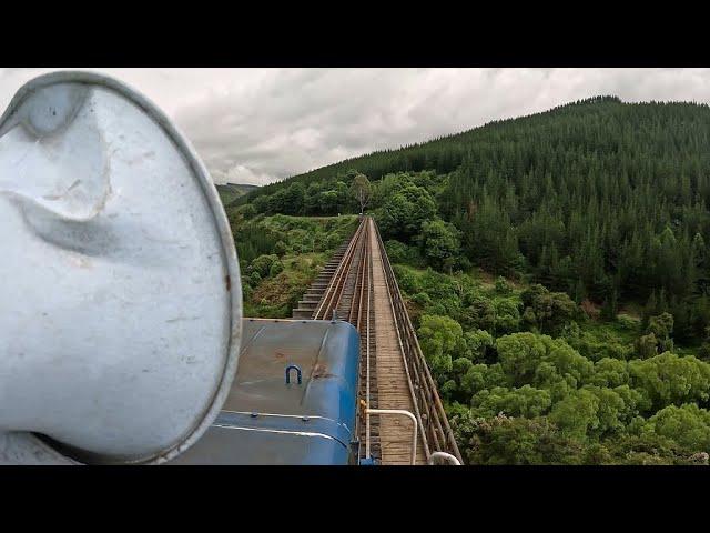 Drivers eye view - Taieri Gorge Railway - Dunedin to Hindon in 4K