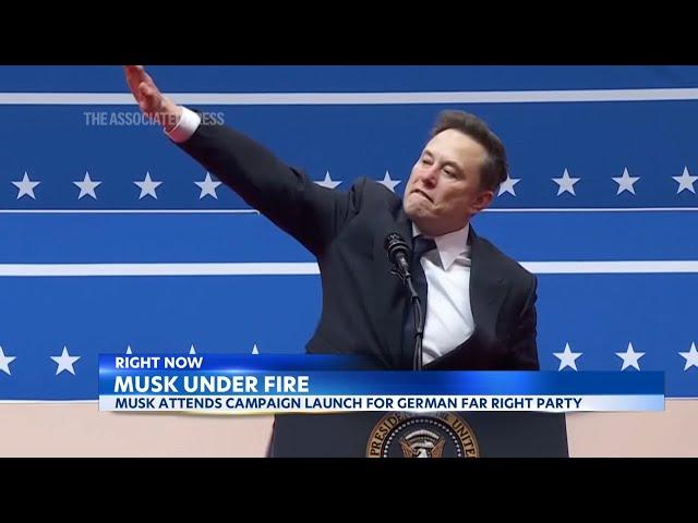 Elon Musk faces backlash over alleged Nazi salute and far-right ties