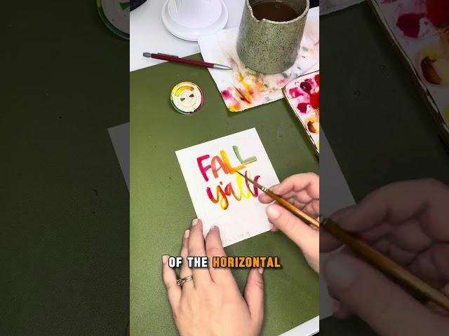 Watercolor Brush Lettering