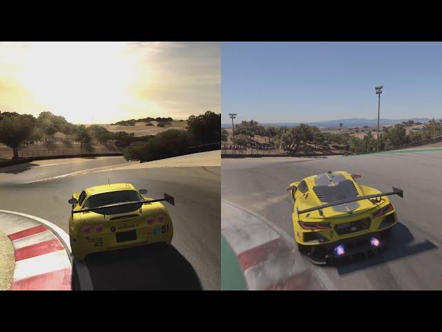 The Corkscrew at Laguna Seca in 50 different racing games (Forza, Gran Turismo and many more)