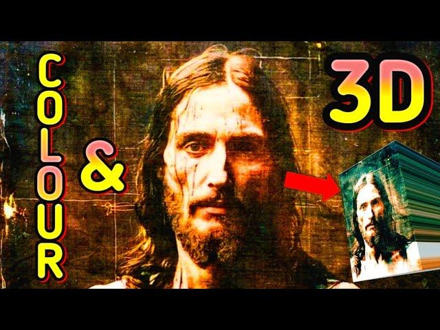 Colourised & 3D Images of FACE OF JESUS - AI Generated from SHROUD of Turin!