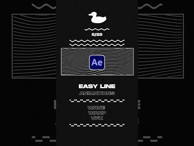 Add Visual Line Motion Graphics in After Effects With 1 Effect!