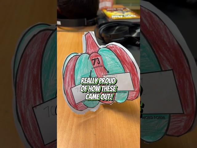 Fun math activity I created for my students to review place value #teacherlessons