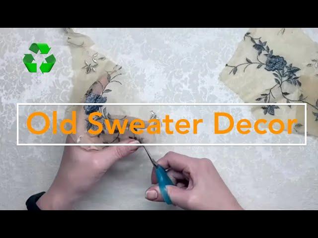 DIYidea Upcycle old sweater / Идея обновить + украсить надоевший свитер