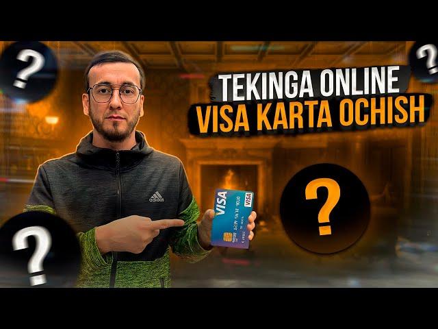 VISA KARTA OCHISH JUDA OSON VA TEKIN BANKGA BORISH SHART EMAS TG PREMIUM OLISHNIXAM KO`RSATDIK